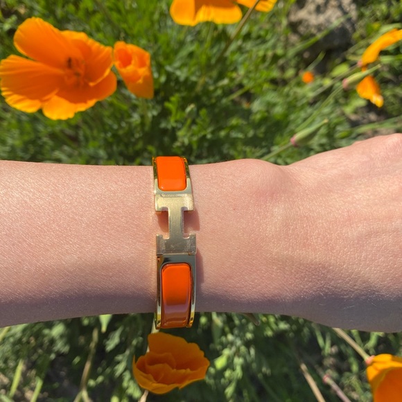 👑🍊 SOLD - HERMÈS Clic H Bracelet Size PM 🍊👑 - Picture 10 of 14